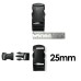 50 x 25mm Black Plastic Side Release Buckles