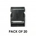 25mm Black Plastic Side Release Buckles