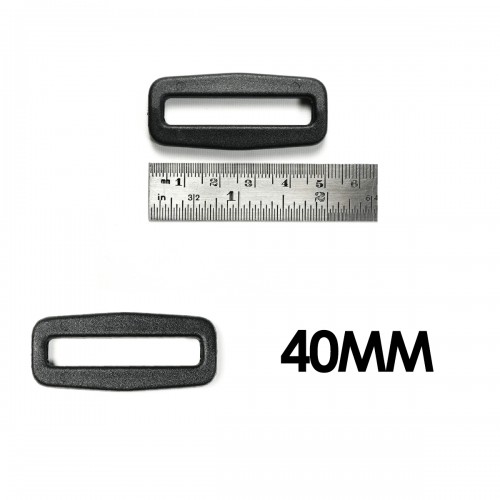 40mm Rectangle - Black