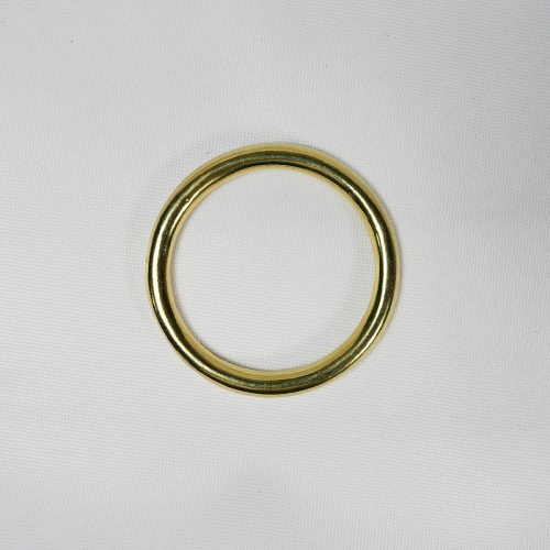 Polished Cast Solid Brass Ring - 50mm