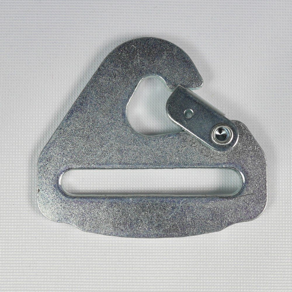 Flat snap hook for ratchet lashing, slotted for 50mm webbing strap fittings  (KBT-N2021/00002103) £1.95