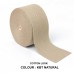 Cotton Look Stair Runner & Carpet Edge Binding Tape 120mm - Herringbone - Natural - Polyester