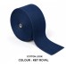 Cotton Look Stair Runner & Carpet Edge Binding Tape 120mm - Herringbone - Royal - Polyester
