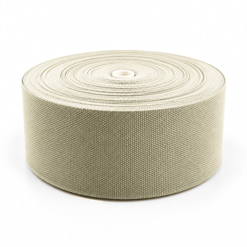 Cotton Look Stair Runner & Carpet Edge Binding Tape 120mm - Basket Weave - Biege - Polyester Cotton Look Stair Runner & Carpet Edge Binding Tape 120mm - Basket Weave - Biege - Polyester