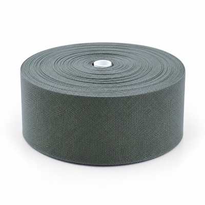 Cotton Look Stair Runner & Carpet Edge Binding Tape 120mm - Basket Weave - Dark Grey - Polyester