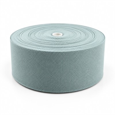 Cotton Look Stair Runner & Carpet Edge Binding Tape 120mm - Basket Weave - Duck Egg - Polyester