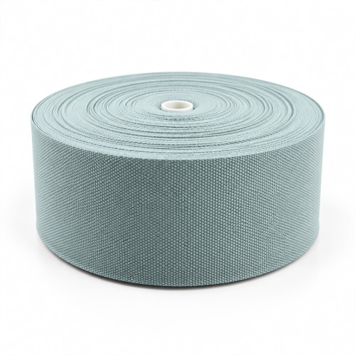 Cotton Look Stair Runner & Carpet Edge Binding Tape 120mm - Basket Weave - Duck Egg - Polyester