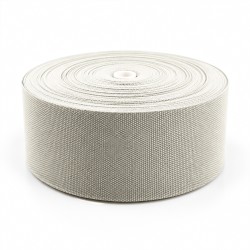 Cotton Look Stair Runner & Carpet Edge Binding Tape 120mm - Basket Weave - Natural - Polyester
