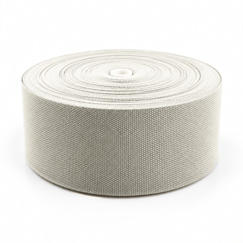 Cotton Look Stair Runner & Carpet Edge Binding Tape 120mm - Basket Weave - Natural - Polyester