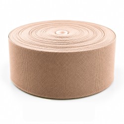 Cotton Look Stair Runner & Carpet Edge Binding Tape 120mm - Basket Weave - Nudes - Polyester
