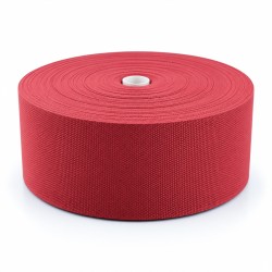 Cotton Look Stair Runner & Carpet Edge Binding Tape 120mm - Basket Weave - Red - Polyester