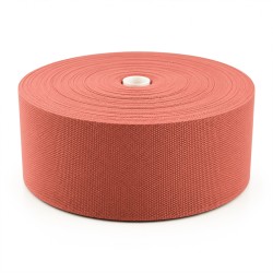 Cotton Look Stair Runner & Carpet Edge Binding Tape 120mm - Basket Weave - Rust - Polyester
