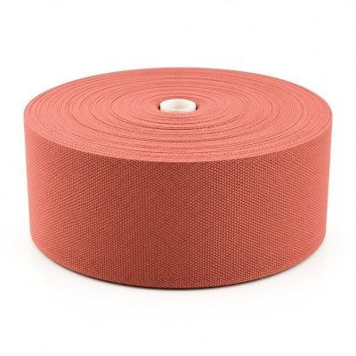 Cotton Look Stair Runner & Carpet Edge Binding Tape 120mm - Basket Weave - Rust - Polyester