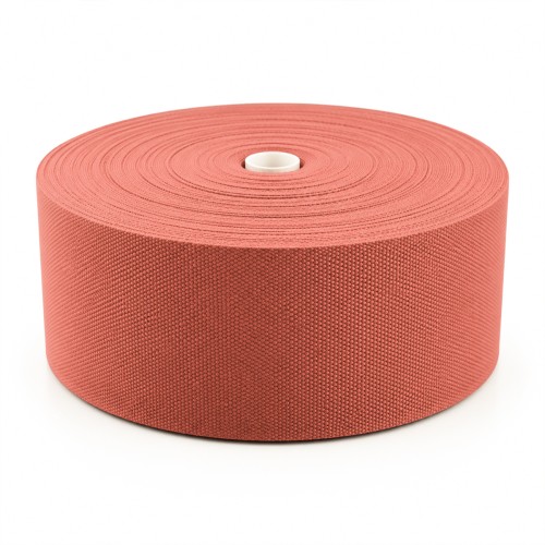 Cotton Look Stair Runner & Carpet Edge Binding Tape 120mm - Basket Weave - Rust - Polyester