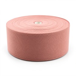 Cotton Look Stair Runner & Carpet Edge Binding Tape 120mm - Basket Weave - Salmon - Polyester