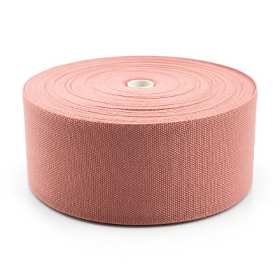 Cotton Look Stair Runner & Carpet Edge Binding Tape 120mm - Basket Weave - Salmon - Polyester