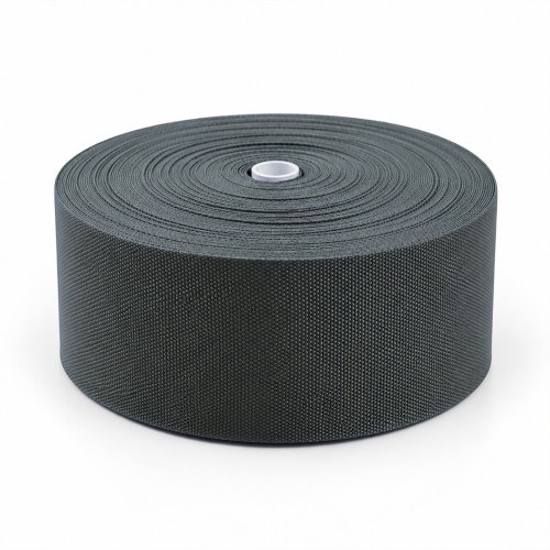 Cotton Look Stair Runner & Carpet Edge Binding Tape 120mm - Basket Weave - Slate - Polyester Cotton Look Stair Runner & Carpet Edge Binding Tape 120mm - Basket Weave - Slate - Polyester