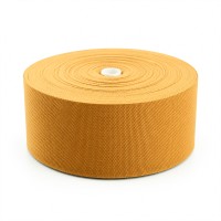 Cotton Look Stair Runner & Carpet Edge Binding Tape 120mm - Basket Weave - Mustard - Polyester