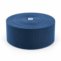 Cotton Look Stair Runner & Carpet Edge Binding Tape 120mm - Basket Weave - Royal - Polyester