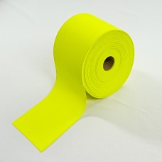 Flo Yellow Flat Elastic Soft corded - 100mm wide