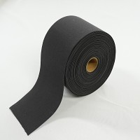 Grey Flat Elastic Soft corded - 100mm wide