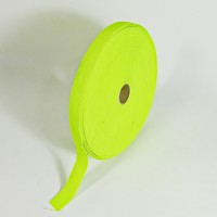 Flo Yellow Soft corded flat elastic 25mm wide x 25mtr - ROLL