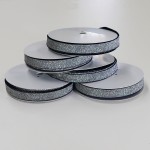 Glitter Elastic Navy / Silver - 30mm wide