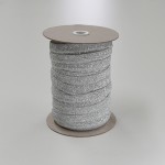 Glitter Elastic Silver - 14mm wide - 10mtrs