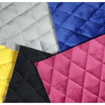 Diamond Quilted Plush Velvet