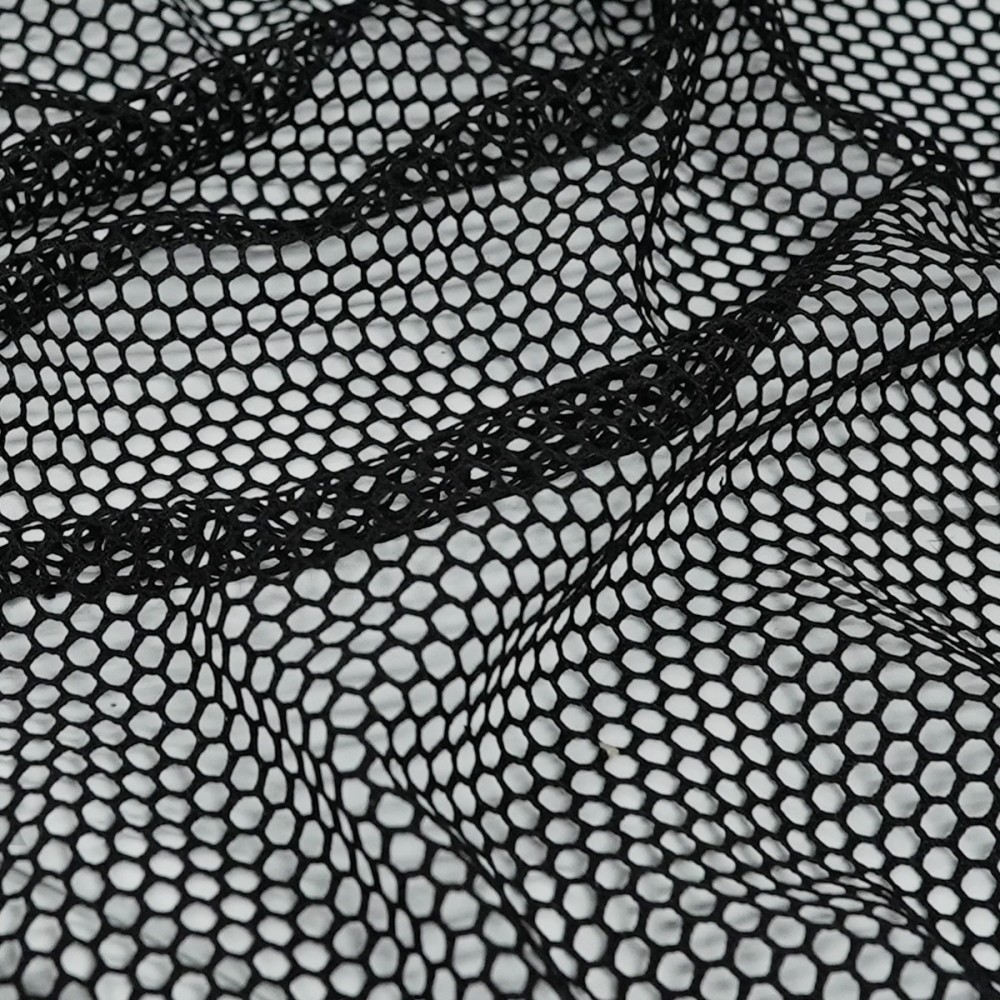 Black Fishnet Fabric Mesh - Hexagon (KBT-N2021/00002052) £1.95