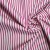 Polycotton Pin Stripe Fabric - Red