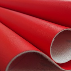 Just Colour Leatherette Vinyl - Rouge - 25 mtr Roll