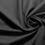 Premium Woollen Stretch Suiting Fabric - Black