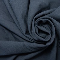 Premium Woollen Stretch Suiting Fabric - Navy