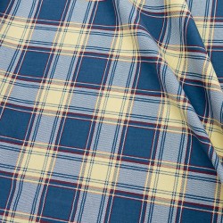 Ticking Fabric - Tartan Print