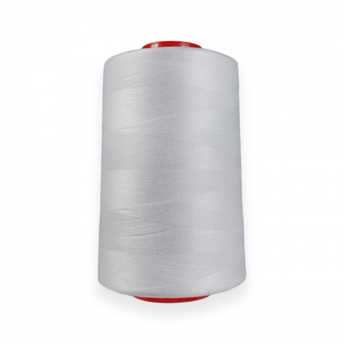 White Sewing Thread Cone - 5000 Yds