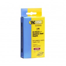 Tacwise 91/25mm Staples Stainless Steel - 1000 Pack