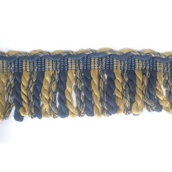 Navy Gold Bullion Fringe Trimming