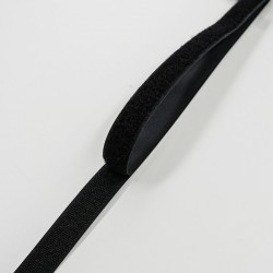 Black VELCRO® 10mm Wide Hook & Loop Tape - 25mtr Roll