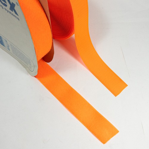 Orange VELCRO® Sew on 50mm Wide Velcro Hook & Loop Tape - Per mtr
