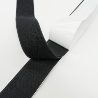 Black VELCRO® 25mm Wide Hook & Loop - Self Adhesive - Per mtr