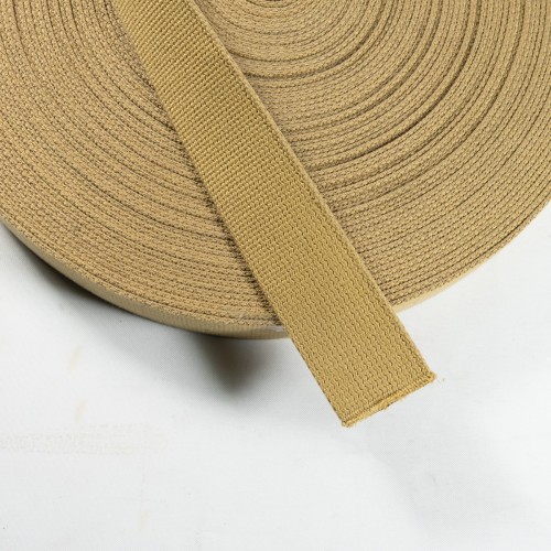 Strong Polyester Webbing - 38mm - Biscuit