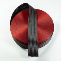 Audi Red Edge Car Seat Belt Webbing - 47mm