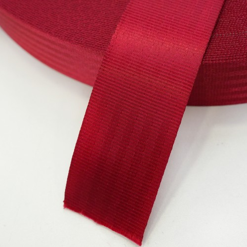 Car Seat Belt Webbing - 48mm - Dark Red