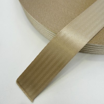 Car Seat Belt Webbing - 48mm - Beige 