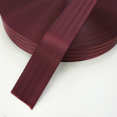 Car Seat Belt Webbing - 48mm - Maroon