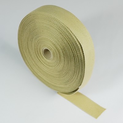 Herringbone Apron Tape - 25mm - 50mtr ROLL - Fawn