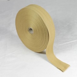 Herringbone Apron Tape - 38mm  -  Fawn