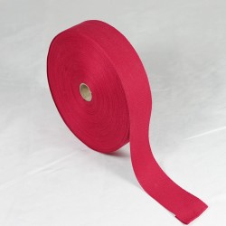 Herringbone Apron Tape - 38mm  -  Red