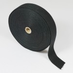 Herringbone Apron Tape - 25mm  -  Black